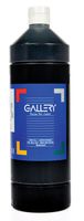 Gallery plakkaatverf, flacon van 1 l, zwart - thumbnail