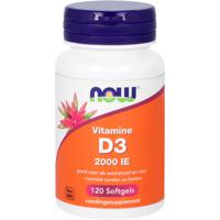 NOW Vitamine D3 2000IE (120 softgels)