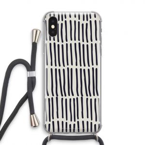 Moroccan stripes: iPhone XS Transparant Hoesje met koord