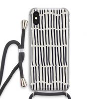 Moroccan stripes: iPhone XS Transparant Hoesje met koord Moroccan stripes: iPhone XS Transparant Hoesje met koord