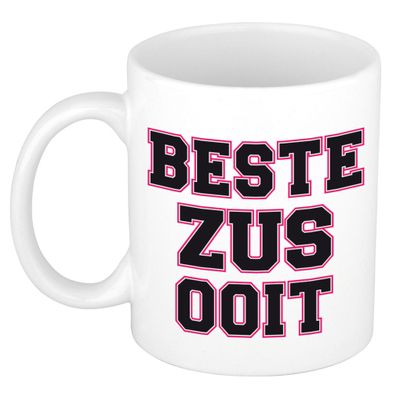 Beste zus ooit kado mok / beker wit - verjaardagscadeau Beste zus ooit kado mok / beker wit - verjaardagscadeau