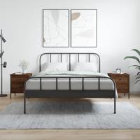 Nachtkastjes 2 st 40x42x50 cm bewerkt hout bruin eikenkleur