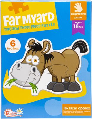 LG-Imports puzzel paard 18 x 13 cm karton