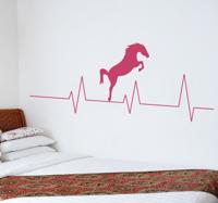 Muursticker hartslag paard