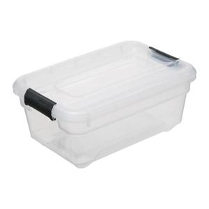 5Five opberg kist met deksel - Box - 4 liter - 29 x 19 x 12 cm - kunststof - transparant