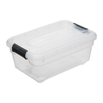 5Five opberg kist met deksel - Box - 4 liter - 29 x 19 x 12 cm - kunststof - transparant