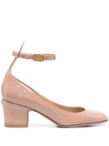 Valentino Garavani escarpins Tan-Go 60 mm en cuir à fini verni - Rose