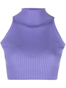 AERON haut en maille à coupe crop - Violet