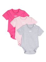 Off-White Kids lot de trois bodys à logo - Rose