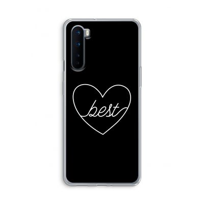 Best heart black: OnePlus Nord Transparant Hoesje