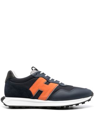 Hogan baskets à lacets - Bleu
