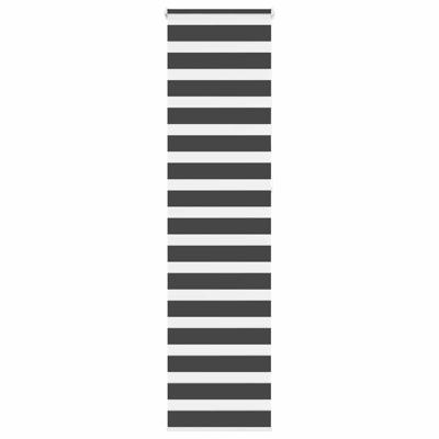 Zebra rolgordijn 60x230 cm stofbreedte zwart 55,9 cm