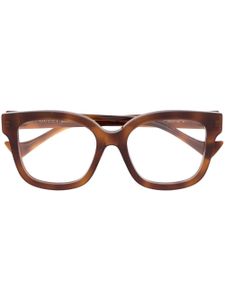 Gucci Eyewear lunettes de vue à effet écailles de tortue - Marron