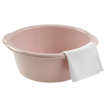 Plasticforte Afwasteil - afwasbak - rond - 10 liter - beige - kunststof - 38 x 15 cm - opvang emmer