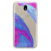 Zweverige regenboog: Samsung Galaxy J7 (2017) Transparant Hoesje