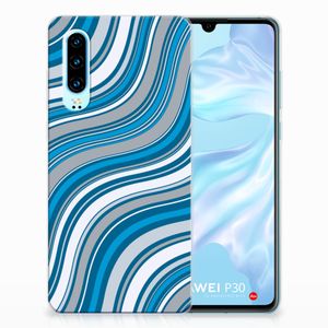 Huawei P30 TPU bumper Waves Blue