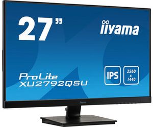 Iiyama XU2792QSU-B1 LCD-monitor Energielabel G (A - G) 68.6 cm (27 inch) 2560 x 1440 Pixel 16:9 5 ms DisplayPort, DVI, HDMI, USB 3.0 IPS LCD