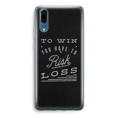Risk loss: Huawei P20 Transparant Hoesje