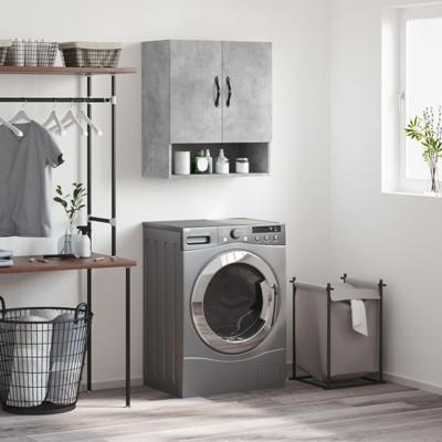 Wandkast 60x31x70 cm bewerkt hout betongrijs