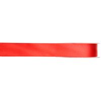 1x Rode satijnlint rollen 1 cm x 25 meter cadeaulint verpakkingsmateriaal   -