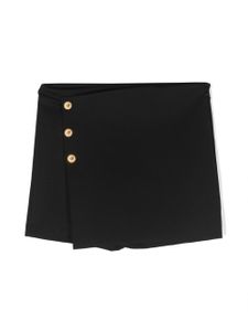 Versace Kids jupe-short à boutons Medusa - Noir