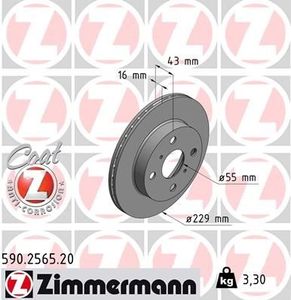 Remschijf Coat Z 590256520