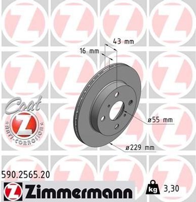 Remschijf Coat Z 590256520