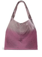 Rabanne sac cabas Pixel métallisé - Rose