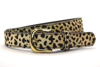 Take It Leren Riem 3 cm Cheetah