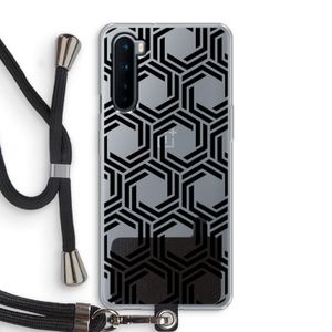 Geometrisch patroon: OnePlus Nord Transparant Hoesje met koord