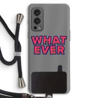 Whatever: OnePlus Nord 2 5G Transparant Hoesje met koord