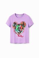 Arty T-shirt met Mickey Mouse - RED - M