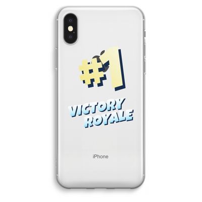 Victory Royale: iPhone XS Max Transparant Hoesje