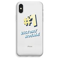 Victory Royale: iPhone XS Max Transparant Hoesje