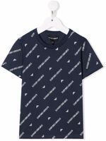 Emporio Armani Kids t-shirt à logo imprimé - Bleu - thumbnail