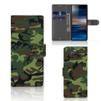 Sony Xperia 10 Telefoon Hoesje Army Dark - thumbnail