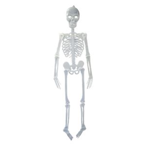 Glow in the dark hagend decoratie skelet 150 cm