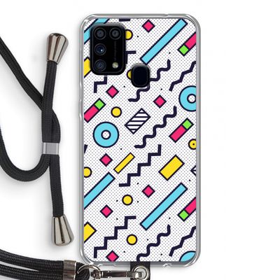 8-bit N°8: Samsung Galaxy M31 Transparant Hoesje met koord