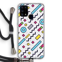 8-bit N°8: Samsung Galaxy M31 Transparant Hoesje met koord