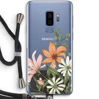 Floral bouquet: Samsung Galaxy S9 Plus Transparant Hoesje met koord