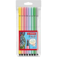 Viltstift stabilo pen 68/8 m pastel ass 8st | 10 stuks