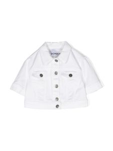 DONDUP KIDS veste en jean à manches courtes - Blanc