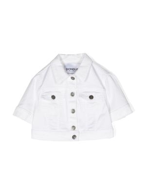 DONDUP KIDS veste en jean à manches courtes - Blanc