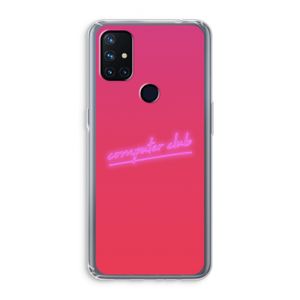Vice Glow: OnePlus Nord N10 5G Transparant Hoesje