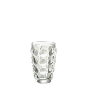 J-Line Bubbel Longdrink glas - drinkglas - transparant - 6x