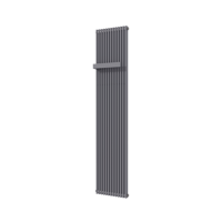 Vipera Corrason enkele badkamerradiator 40 x 180 cm centrale verwarming antraciet grijs zijaansluiting 1.339W