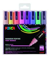 Paintmarker uni posca pc5m m 8st pastel kleuren