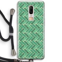 Moroccan tiles 2: OnePlus 6 Transparant Hoesje met koord