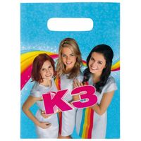16x stuks snoepzakjes/feestzakjes K3 verjaardag thema - Uitdeelzakjes - thumbnail