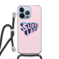 Superlady: iPhone 13 Pro Transparant Hoesje met koord